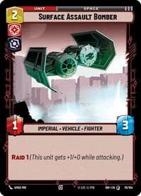Surface Assault Bomber - Intro Battle: Hoth - Star Wars: Unlimited card