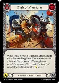 Clash of Mountains (Blue) - Mastery Pack Guardian - Flesh and Blood TCG card