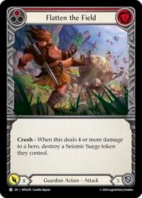 Flatten the Field (Red) - Mastery Pack Guardian - Flesh and Blood TCG card