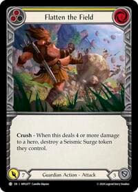 Flatten the Field (Yellow) - Mastery Pack Guardian - Flesh and Blood TCG card