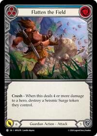 Flatten the Field (Blue) - Mastery Pack Guardian - Flesh and Blood TCG card