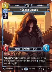 Darth Sidious - The Phantom Menace - Organized Play Promos - Star Wars: Unlimited card
