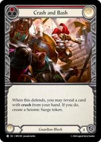 Crash and Bash (Red) - Mastery Pack Guardian - Flesh and Blood TCG card