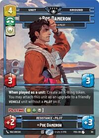 Poe Dameron - One Hell of a Pilot - Organized Play Promos - Star Wars: Unlimited card