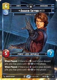 Anakin Skywalker - Champion of Mortis - Organized Play Promos - Star Wars: Unlimited card