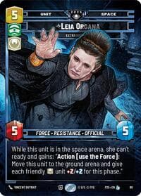 Leia Organa - Extraordinary - Organized Play Promos - Star Wars: Unlimited card