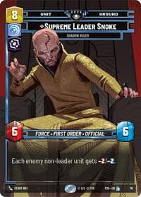 Supreme Leader Snoke - Shadow Ruler - Organized Play Promos - Star Wars: Unlimited card