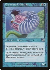 Chambered Nautilus - Mercadian Masques - Magic: The Gathering card