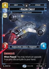 Razor Crest - Reliable Gunship - Organized Play Promos - Star Wars: Unlimited card