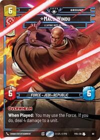 Mace Windu - Leaping into Action (69) - Organized Play Promos - Star Wars: Unlimited card