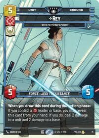 Rey - With Palpatine's Power (71) - Organized Play Promos - Star Wars: Unlimited card