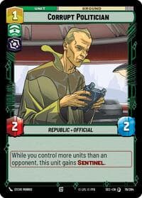 Corrupt Politician - Secrets of Power - Star Wars: Unlimited card