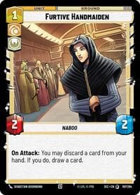 Furtive Handmaiden - Secrets of Power - Star Wars: Unlimited card