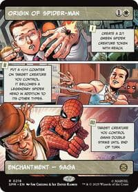 Origin of Spider-Man (Borderless) - Marvel's Spider-Man - Magic: The Gathering card