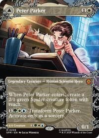 Peter Parker (0208) (Borderless) - Marvel's Spider-Man - Magic: The Gathering card