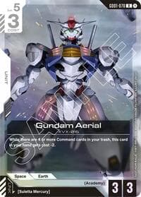 Gundam Aerial (Store Tournament Participant Pack 01) - Gundam Promotional Cards - Gundam Card Game card