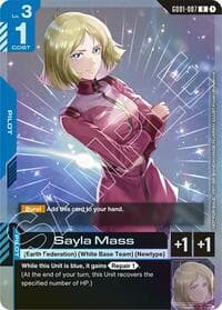 Sayla Mass (Store Tournament Participant Pack 01) - Gundam Promotional Cards - Gundam Card Game card