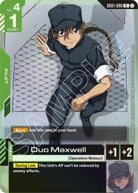 Duo Maxwell (Store Tournament Participant Pack 01) - Gundam Promotional Cards - Gundam Card Game card