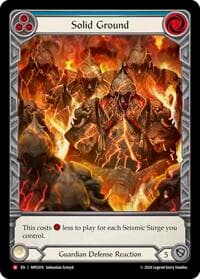 Solid Ground (Extended Art) - Mastery Pack Guardian - Flesh and Blood TCG card