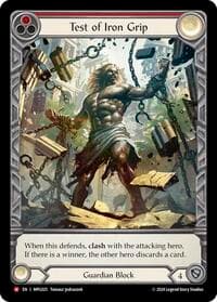 Test of Iron Grip (Extended Art) - Mastery Pack Guardian - Flesh and Blood TCG card
