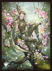 Golden Week Holiday Season Standard Deck Protector Sleeves for Magic: The Gathering - Nissa, Resurgent Animist (100-pack) - Ultra Pro Card Sleeves - Card Sleeves card