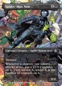 Spider-Man Noir (Borderless) - Marvel's Spider-Man - Magic: The Gathering card