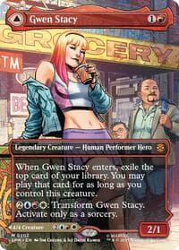 Gwen Stacy (0202) (Borderless) - Marvel's Spider-Man - Magic: The Gathering card