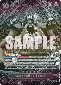 Marshall.D.Teach (SP) (Silver) - Legacy of the Master - One Piece Card Game card