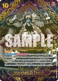 Marshall.D.Teach (SP) (Gold) - Legacy of the Master - One Piece Card Game card