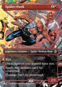 Spider-Punk (0207) (Borderless) - Marvel's Spider-Man - Magic: The Gathering card