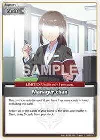 Manager-chan (C) - SD01: Start Deck: Tokino Sora and Azki - Hololive card