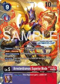 Arresterdramon: Superior Mode (Ultimate Cup 25-26 Season 2) - World Convergence - Digimon Card Game card