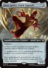 Iron Spider, Stark Upgrade (Extended Art) - Marvel's Spider-Man - Magic: The Gathering card