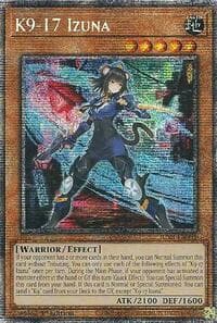 K9-17 Izuna (Starlight Rare) - Justice Hunters - YuGiOh card