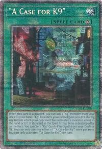 "A Case for K9" (Starlight Rare) - Justice Hunters - YuGiOh card