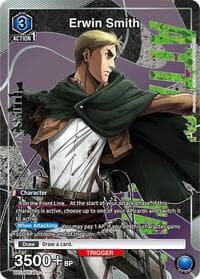 Erwin Smith (R*) - UE10ST: Attack on Titan Starter Deck - Union Arena card
