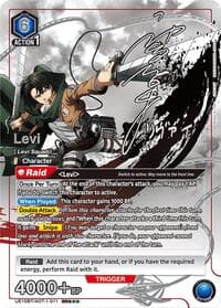Levi (011) (SR***) - UE10BT: Attack on Titan - Union Arena card