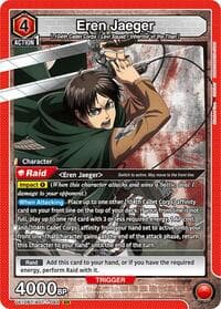Eren Jaeger (092) - UE10BT: Attack on Titan - Union Arena card