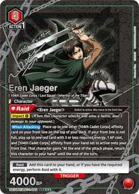 Eren Jaeger (092) (SR***) - UE10BT: Attack on Titan - Union Arena card