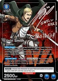 Erwin Smith (002) (SR**) - UE10BT: Attack on Titan - Union Arena card