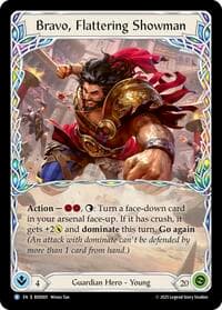 Bravo, Flattering Showman - Welcome Deck Bravo - Flesh and Blood TCG card