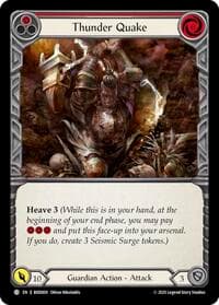 Thunder Quake (Red) - Welcome Deck Bravo - Flesh and Blood TCG card