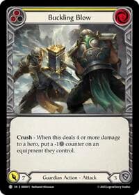 Buckling Blow (Yellow) - Welcome Deck Bravo - Flesh and Blood TCG card