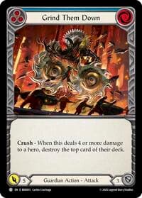 Grind Them Down (Blue) - Welcome Deck Bravo - Flesh and Blood TCG card