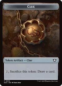 Clue // Beast (0005) Double-Sided Token - Commander: Edge of Eternities - Magic: The Gathering card