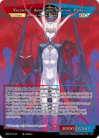 Raven's Order Class A's Representative, Valentio // Valentio, Arrogant Demonic Prince - Descent into the Raven's Catacombs - Force of Will card