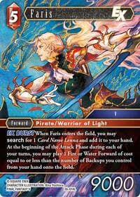 Faris EX - Gunslinger in the Abyss - Final Fantasy TCG card