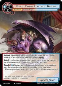 Kaar, Tamed Flaretail Dragon - Descent into the Raven's Catacombs - Force of Will card