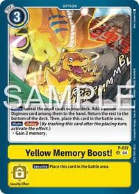 Yellow Memory Boost! (Time Stranger Demo Deck) - Digimon Demo Deck Exclusive Cards - Digimon Card Game card
