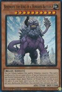Behemoth the King of a Hundred Battles (Super Rare) - Justice Hunters - YuGiOh card